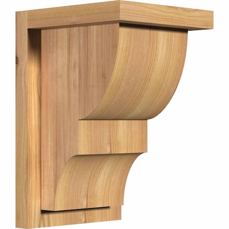 Ridgewood Smooth Corbel W/Backplate, Western Red Cedar, 7 1/2W X 8D X 12H